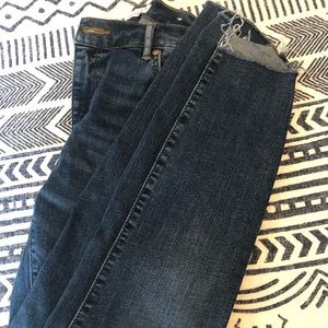 Loft step hem skinny jeans